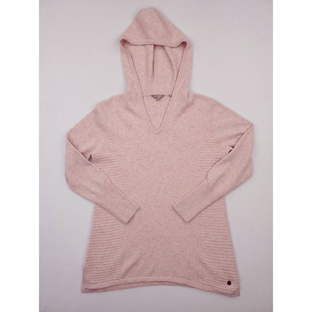 Royal Robbins Sweater Womens Medium Pink Highlands Hoody Merino Tunic Pullover